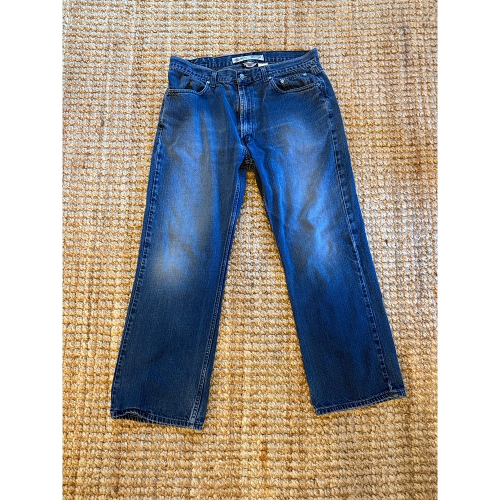 Harley Davidson Men's Jeans 36x30 Blue Denim Regular‎ Fit MotorClothes